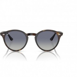 RB2180 Round Sunglasses, Light Havana/Light Grey Gradient Dark Blue, 51 mm