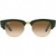 0RB0316S13685150 Mega Clubmaster Green On Arista Clear Gradient Brown Lens