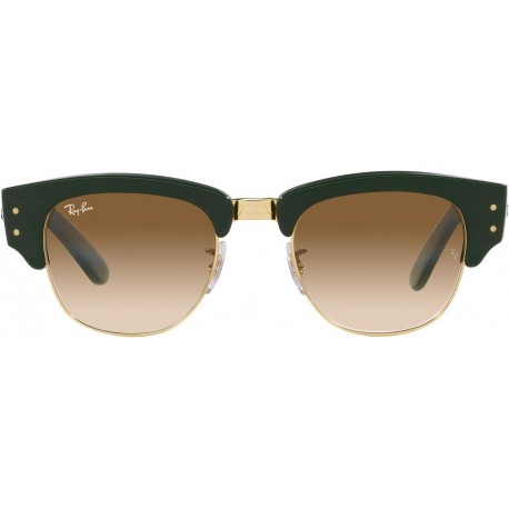 0RB0316S13685150 Mega Clubmaster Green On Arista Clear Gradient Brown Lens