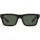 Men's Casual Rectangular Sunglasses, Black/Black, 57