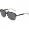 Dolce & Gabbana Men's Round Fashion Sunglasses, Top Black/Crystal/Dark Grey, One Size