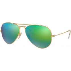 RB3025 Classic Aviator Sunglasses, Gold Matte, 62 mm