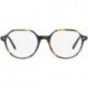 RX5395 Thalia Square Prescription Eyewear Frames, Yellow Blue Havana/Demo Lens, 49 mm