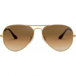 RB3025 001/3F Unisex Aviator Sunglasses Gradient (Gold Frame/Blue Gradient Lens 001/3F, 58)