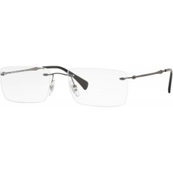 Men's Rx8755 Titanium Rectangular Prescription Eyeglass Frames