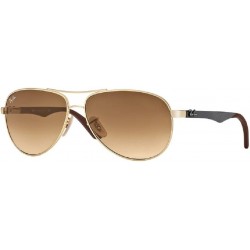 RB8313 CARBON FIBRE 001/51 58M Arista/Brown Gradient Sunglasses For Men For Women + BUNDLE with Desi