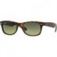 Ray Ban Wayfarer RB2132 894/76 Havana/Blue-Green Mirror Polarized 52mm Sunglasses