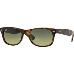 Ray Ban Wayfarer RB2132 894/76 Havana/Blue-Green Mirror Polarized 52mm Sunglasses