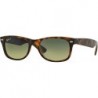 Ray Ban Wayfarer RB2132 894/76 Havana/Blue-Green Mirror Polarized 52mm Sunglasses
