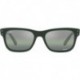 Men's RB2283F Mr. Burbank Low Bridge Fit Rectangular Sunglasses, Green/Dark Green Gradient Mirrored