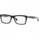 RX5287 Square Prescription Eyeglass Frames, Black On Transparent/Demo Lens, 54 mm