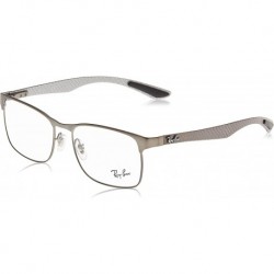 RX8416 Square Prescription Eyeglass Frames, Matte Gunmetal/Demo Lens, 55 mm