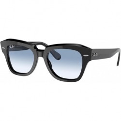 0RB2186901/3F49 State Street Black Clear Gradient Blue Lens