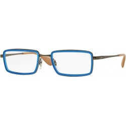 RX6337-2620 Eyeglasses, Rubber Blue Frame 53mm w/Clear Demo Lens