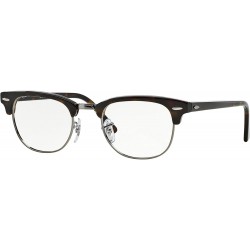 Clubmaster Square Eyeglasses, Tortoise, 49 mm