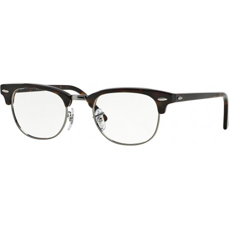 Clubmaster Square Eyeglasses, Tortoise, 49 mm