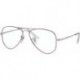 0RY1089-4076 Eyeglass Frame JUNIOR AVIATOR SILVER ON TOP VIOLET W/DEMO LENS 52mm