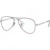 0RY1089-4076 Eyeglass Frame JUNIOR AVIATOR SILVER ON TOP VIOLET W/DEMO LENS 52mm