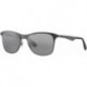 Men's RB3521 Steel Square Sunglasses, Matte Gunmetal/Grey Silver Mirror Gradient, 50 mm