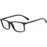 Emporio Armani Eyeglasses Frame EA3135-5692 Blue Rubber/Crystal w/Demo Lens-53mm