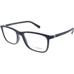 Dolce & Gabbana DG 5027 2525 Matte Black Plastic Rectangle Eyeglasses 55mm