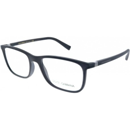 Dolce & Gabbana DG 5027 2525 Matte Black Plastic Rectangle Eyeglasses 55mm
