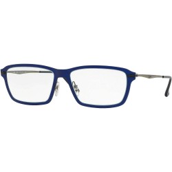 RX7038-5451 Matte Dark Blue Eyeglasses w/demo lens 53mm