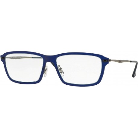 RX7038-5451 Matte Dark Blue Eyeglasses w/demo lens 53mm
