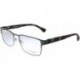 Emporio Armani EA 1027 3003 Matte Gunmetal Metal Square Eyeglasses 55mm