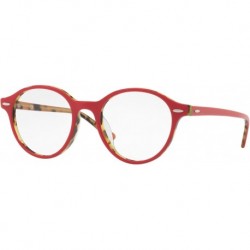 RX7118F - 5714 EYEGLASSES TOP BORDEAUX ON GREEN HAVANA 50MM