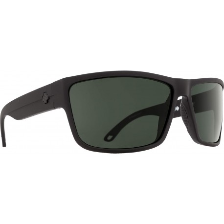 Optic Rocky Sunglasses, Matte Black/Happy Gray/Green Polar, 64 mm