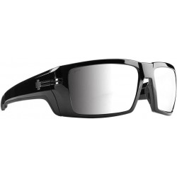 Rebar Sunglasses Gloss Black with Bronze Happy Silver Spectra Mirrored Lens