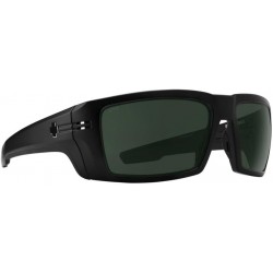 Rebar ANSI Certified Sunglasses Matte Black with Happy Gray Green Polarized Lens