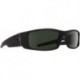 Hielo Sunglasses Soft Matte Black w/ Happy Grey Green Polarized Lens 670375973864