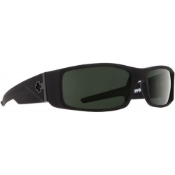 Hielo Sunglasses Soft Matte Black w/ Happy Grey Green Polarized Lens 670375973864