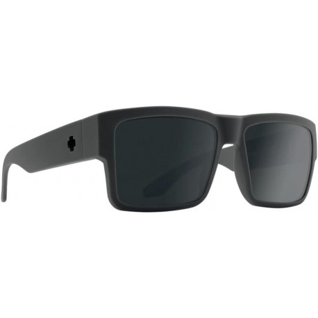 Cyrus Sunglasses Soft Matte Dark Gray with Happy Polarized Lens + Hard Case