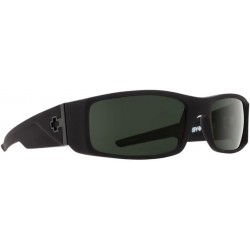 Hielo Sunglasses Soft Matte Black w/ Happy Grey Green Polarized Lens 670375973864