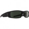 Hielo Sunglasses Soft Matte Black w/ Happy Grey Green Polarized Lens 670375973864