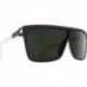 Optics Flynn Sunglasses Black/White with Happy Gray Green Lens