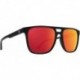 Optic Czar Sunglasses Kennison Matte Black with Happy Grey Green Red Spectra Mirror Lens