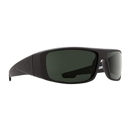 OPTIC LOGAN MATTE BLACK POLARIZED PLASTIC SIGNATURE GREY LENS SUNGLASSES SHADES