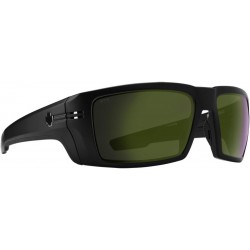 Rebar ANSI Sunglasses Matte Black with Happy Bronze Polar Olive Spectra Mirror Lens 62mm + Hard Case