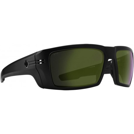 Rebar ANSI Sunglasses Matte Black with Happy Bronze Polar Olive Spectra Mirror Lens 62mm + Hard Case