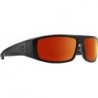 Logan ANSI RX Sunglasses Matte Black with Happy Boost Orange Mirror Lens + Case