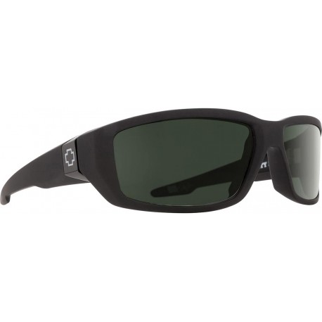 Dirty Mo Sunglasses Soft Matte Black w/ Happy Grey Green Polarized Lens 670937219864