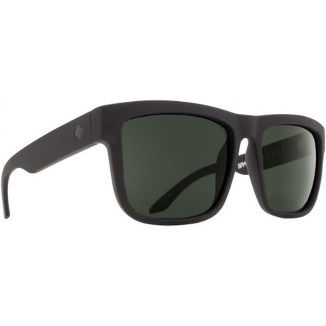 Discord Sunglasses Soft Matte Black Grey Green Lens Spy Optic Happy Lens