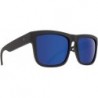 Discord Sunglasses Matte Black with Happy Bronze Polar with Blue Spectra Mirror Lens + Case