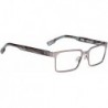 Optic Unisex Malone Brushed Gunmetal/Gray Smoke