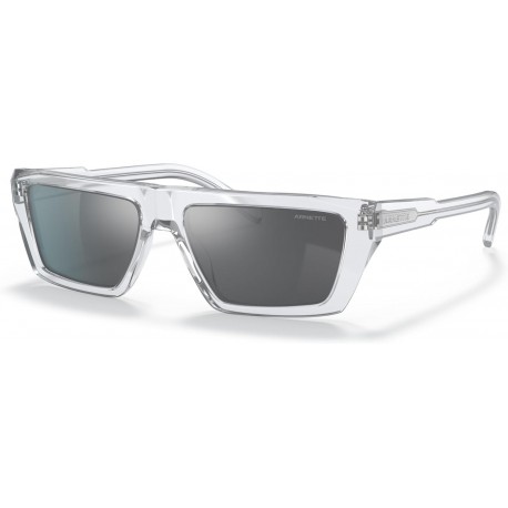 Unisex Sunglasses Heathered Black Grey Frame, Grey Black Mirror Lenses, 56MM