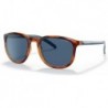 Unisex Sunglasses Honey Havana Frame, Dark Blue Lenses, 53MM